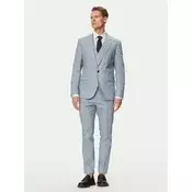 HUGO Obleka Arti/Hesten242V1X 50559671 Modra Extra Slim Fit