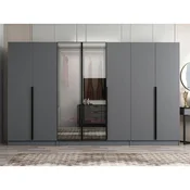 Hanah Home ormar sa reflektujucim staklom Nisa 20598, 315 cm, antracit
