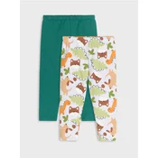 Sinsay - Paket od 2 pamucne helanke - green spruce