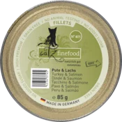 catz finefood Mačja hrana Fillets N°405 - puran, piščanec in losos - 85 g