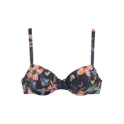 LASCANA Bikini zgornji del Malia antracit / korala