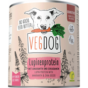 VEGDOG Mokra pasja hrana Sensitive - beljakovine volčjega boba - 800 g