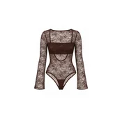 hzl the label Bodi majica rjava