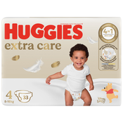 HUGGIES Plenice za enkratno uporabo Extra Care 4 (8-14 kg) 33 kos