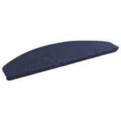 vidaXL Samolepilni stopniščni tepihi 15 pcs Modra 80 x 28 x 3,5 cm