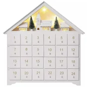 LED adventski kalendar 8xLED/2xAA bela