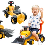 FALK Komatsu Ride-on Tractor Excavator with Bucket and Horn 1-3 Years