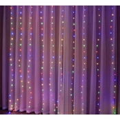 master LED Zavesa LED USB 5V 3x3m z daljincem RGB