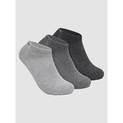 Oakley Short Solid (3 Pcs) Nogavice dark grey hthr