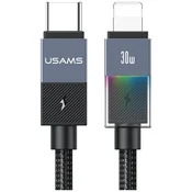 USAMS USAMS USB-C 30W NA LIGHTNING KABEL 1,2 M ZA IPHONE 12 13 14 15 PD