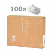 Ubiquiti UISP-Connector-SHD - STP RJ45 konektor, Cat5, 8p8c, žica, pozlačena, AWG24 (100 kosov)