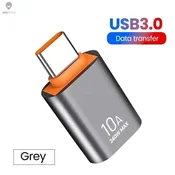 KJB USB-C OTG adapter za hitro polnjenje in USB 3.0, siv A