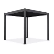 Bioklimatska pergola Antares — Samostoječa/3 x 3/Antracit/Električni motor in LED luči