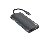 Natec Multiport adapter fowler 2 v2 usb-c->hub usb 3.0 3x, hdmi4k