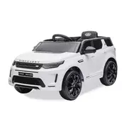 Električni avtomobil Land Rover bele barve