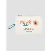 Quiksilver Zip Pocket Pouch Hand Bag birch