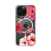 Maska za iPhone 16 Pro Max 6.9 Hibiscus Print Magsafe, Šarena