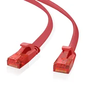 helos Patchkabel Cat.6 Ultraflach U/UTP AWG 32 rot 10,0m