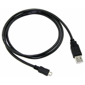 C-Tech kabel USB 2.0 AM/Micro, CB-USB2M-20B, črn, 2 m