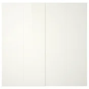 HASVIK Par drsnih vrat, visoki sijaj bela, 200x236 cm