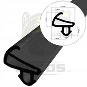 shumee Tesnilo za PVC okna S-1585 belo črno 1m