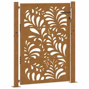 vidaXL vidaXL Vrtna vrata 105x130cm preperevanje oblikovanje jeklenimi valovi, (22058292)
