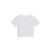 Calvin Klein Jeans Majica svetlo lila/off-bela