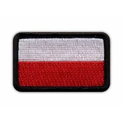 shumee Našitek zastave Poljske - črna - magnetna podlaga - vezen našitek/značka/emblem