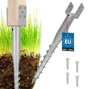 shumee Podstavek za sidrni steber v obliki črke U, jeklo, 91 x 710 mm