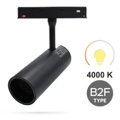 LED reflektor za tirne tirnice 30W 4000K nevtralni tip B2F za magnetne tirnice SMART TRACK 48VDC