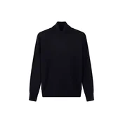 GOBI Cashmere Pulover Womens Timeless Cashmere Turtleneck Sweater mornarska
