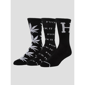 HUF Variety 3 Pack Nogavice black / white Gr. Uni