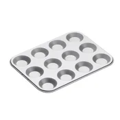 Muffin pan, 12 cavities, steel, 31.5 x 24 cm - Kitchen Craft