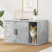 vidaXL Mačja hiša Beton 85 x 55 x 50 cm Konstruiran les