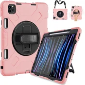 Ohišje za iPad Pro 3/2/1 11 s stojalom in držalom za pisalo Pink