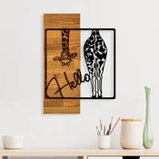 Wallity Zidna dekoracija Hello, 35x3x50 cm, Smede boje