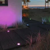 Paulmann Plug & Shine LED vgradni talni reflektor Talni RGBW ZigBee - iz nerjavečega jekla - Kovina