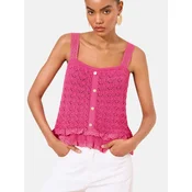 Lipsy Top z naramnicami  roza