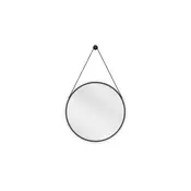 Mexen String okroglo kopalniško ogledalo 50 cm, črn okvir - 9854-050-050-000-70
