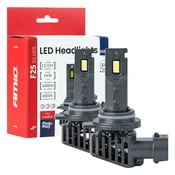 Avtomobilske LED žarnice AMiO F25 Silver Full Canbus HIR2 (9012) 54W
