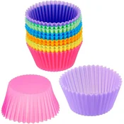 Dardanar Set 18 okroglih silikonskih modelčkov za torte, različnih barv, (21199194)
