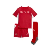 PUMA Switzerland 2026 Home Mini Kit Youth, Shop, Red/White, 3-4Y