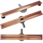 Linijski odtok REA Neox Slim pro Brushed Copper 100