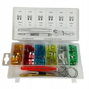 Komplet aluminijastih varovalk 5A-30A 93 kosov v organizatorju