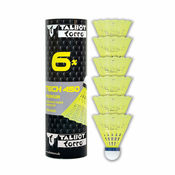 Žogice za badminton TALBOT TORRO Tech 450 Medium 6 kosov - rumene