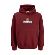 Jack & Jones Junior Majica JORFREDERIKSBERG bordo/črna/bela