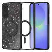 TPU gel ovitek Techsuit Luxury Glitter MagSafe za Samsung Galaxy A36/A56 - black