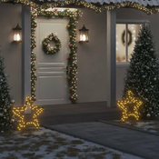 Ukrasno božicno svjetlo sa šiljcima zvijezda 80 LED 60 cm