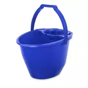Vedro z ožemalno košaro, 11 l, BONUS, modro