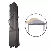 Torba za vrtni gazebo s kolesi 3x4-3x4,5 m črna